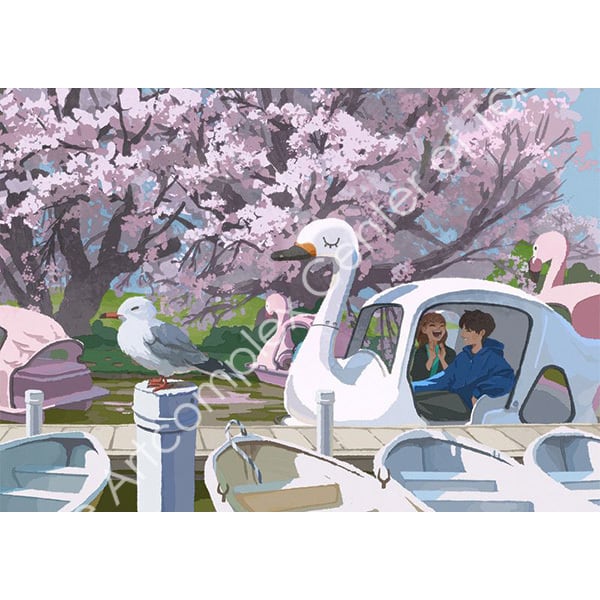 南波タケ「春の鳥々」