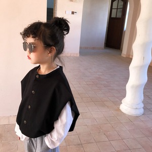 ベスト ルーズシルエット カーディガン ノースリーブ 子供 キッズ 春 夏 秋 冬 女の子 男の子 ユニセックス 韓国子供服 人気 おすすめ かわいい 可愛い おしゃれ オシャレ プレゼント 贈り物 ギフト 誕生日 バースデー 小学生 80 90 100 110 120 130 1歳 2歳 3歳 4歳 5歳 6歳 7歳 8歳 9歳 10歳 11歳 双子 姉妹 お揃い おそろい リンク コーデ