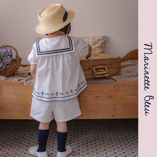 【取寄】oren｜marinette marine setup kids｜マリネットマリンセットアップ｜S-XL｜kids｜26 summer
