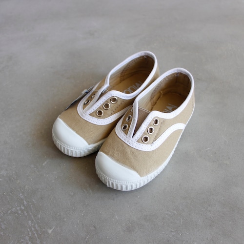 《LA CADENA》INGLES ELASTICO P / beige(white trim) / 28-34(17.5-21.5cm)