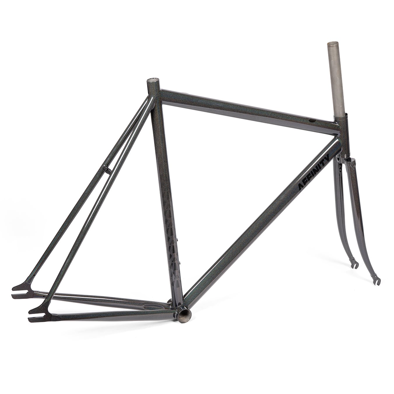 AFFINITY lo pro フレーム、クリスキングヘッドセット付き AFFINITY CYCLES】LO PRO TRACK FRAME (PRISM BLACK ) | Humhumhug
