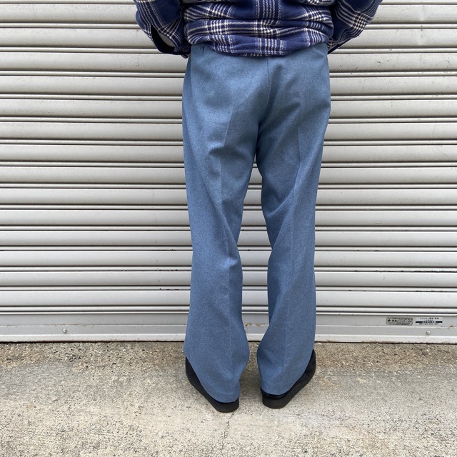 80s Levi's リーバイス　アクションスラックス　ネイビーブルー　XL相当