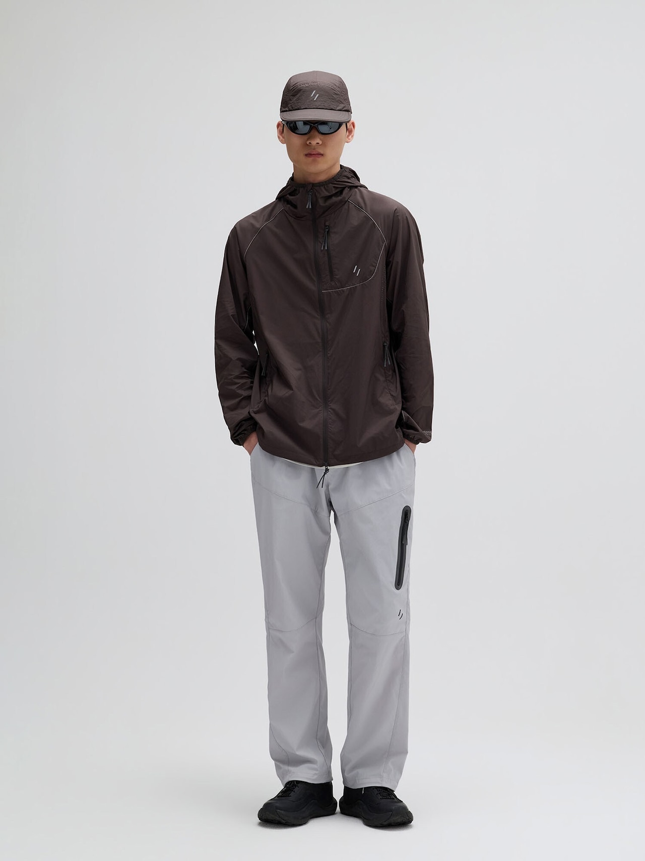 AIRBACK PERTEX LIGHT WINDBREAKER JACKET_BROWN