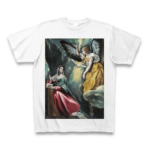 受胎告知（エル・グレコ）：厳選名画Tシャツコレクション（ホワイト・絵画大）