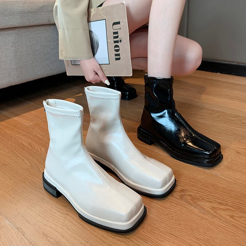 薄手ブーツサマースタイルショートレッド 靴 シューズ 夏物 スクウェア 部族の婦人靴92630650405