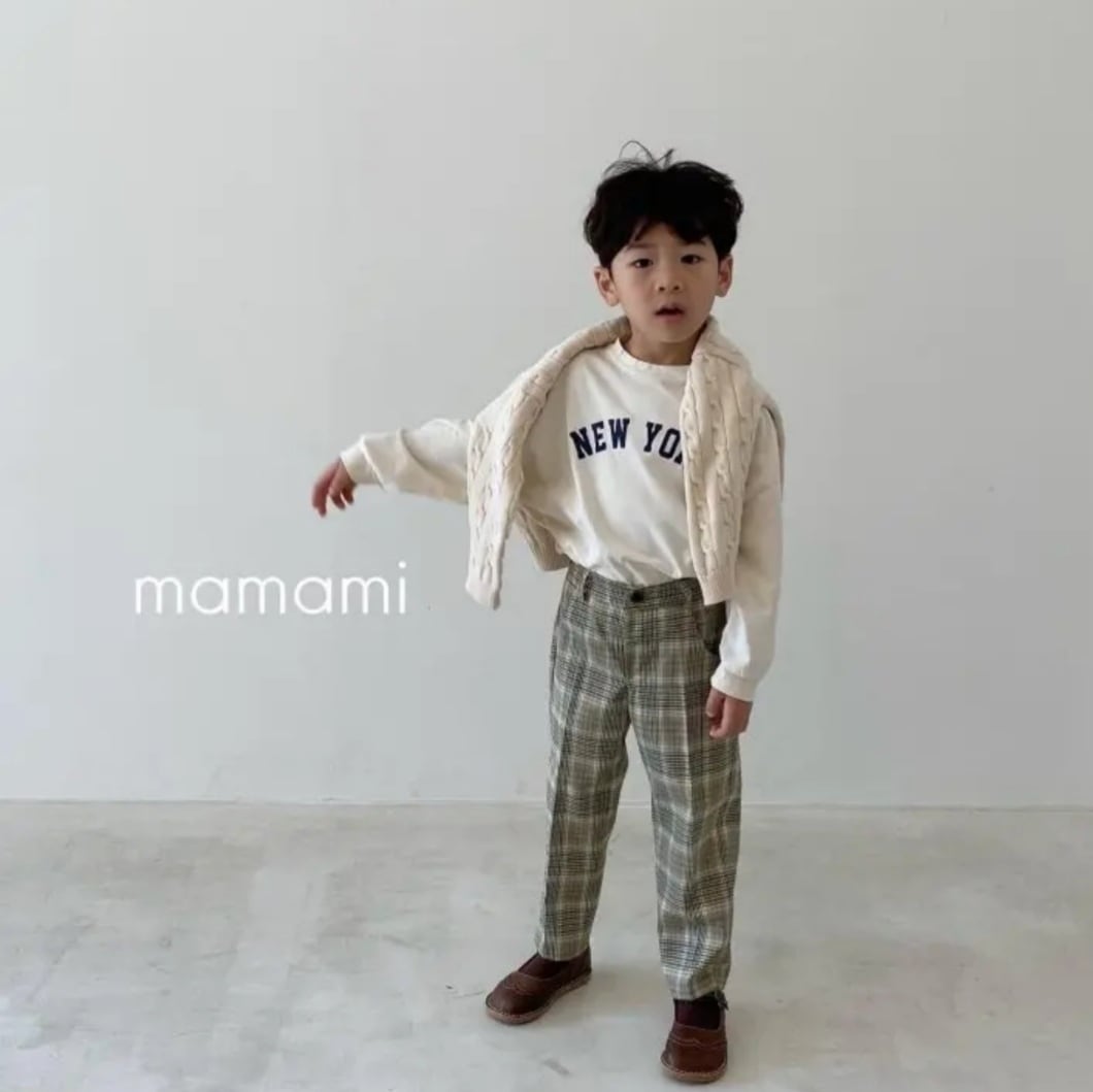 即納】flat slacks pants〔フラットスラックスパンツ〕 mamami | cucLo