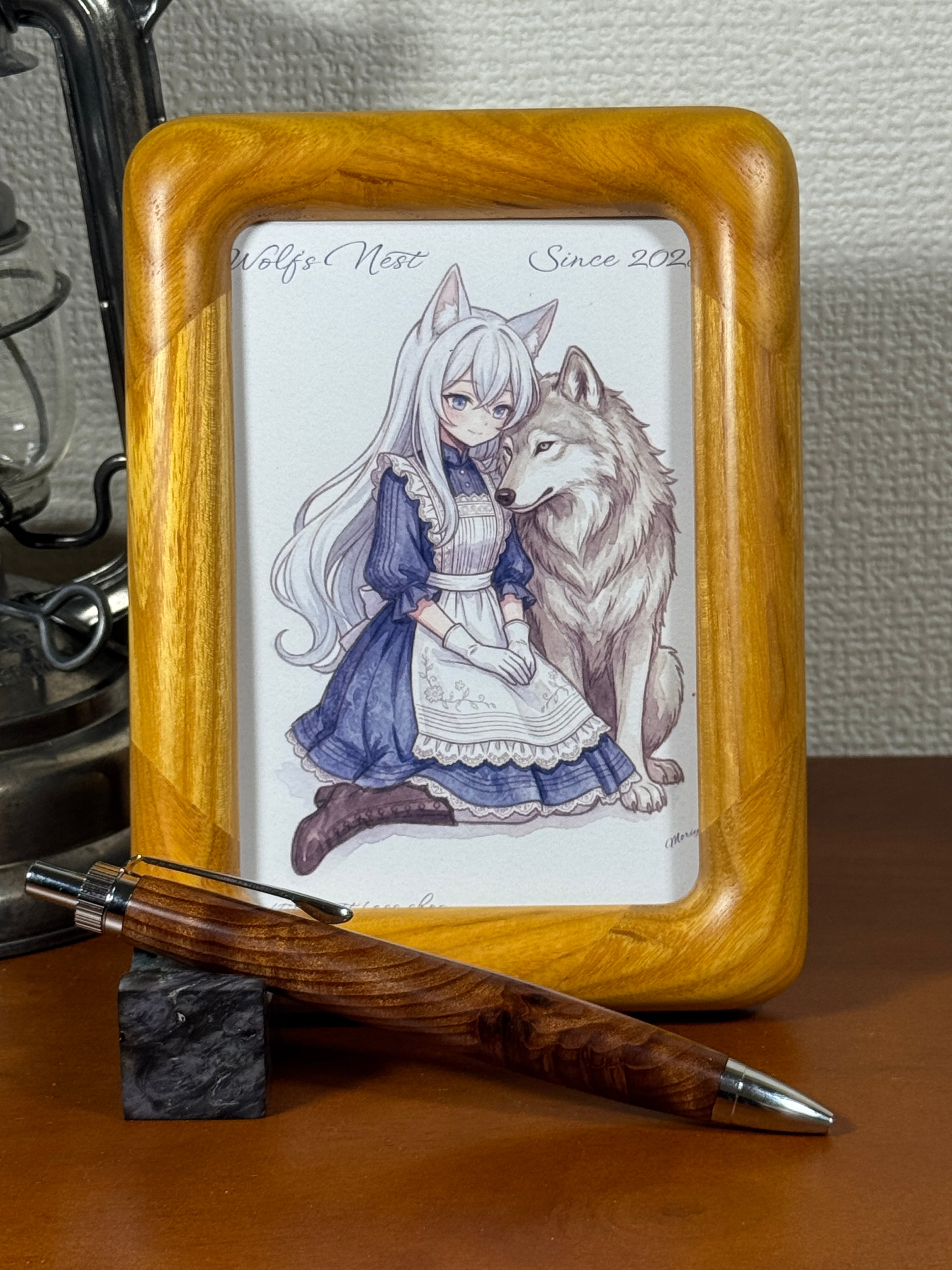 木軸ペン ボールペン65（ウルフネスト ハンドメイド ペン ワークショップ） Wolf's Nest Handmade pen workshop