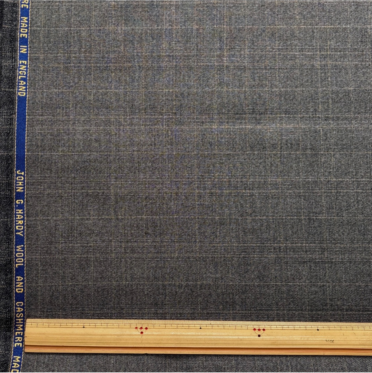 ★TB501◆1.1m◆ウールカシミア混JOHN C.HARDY◆高級スーツ生地◆グレンチェック