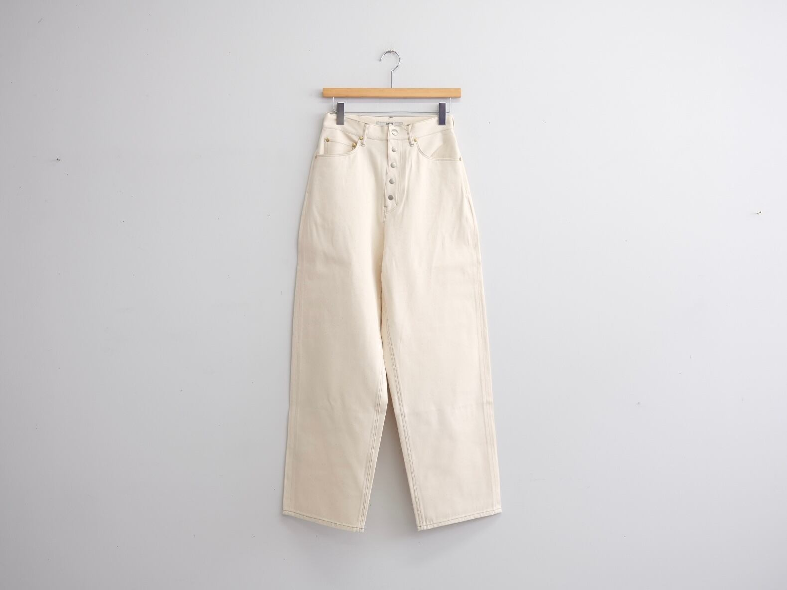 pelleq standard light denim w front button natural | Lapel online