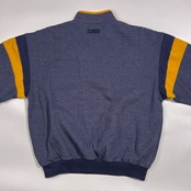 90s PIA SPORTS ピアスポーツ ワーナー コラボ シルベスター ハーフジップ プルオーバー セーター 4/ネイビー系 メンズ ビンテージ ライカ
