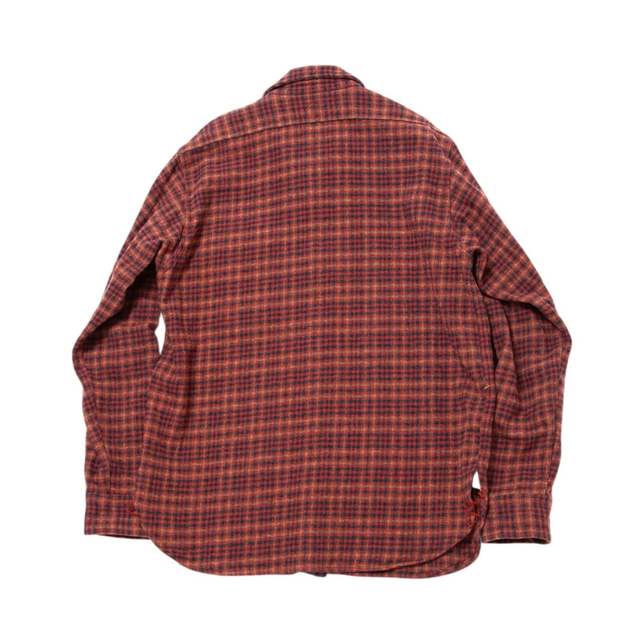 THE CORONA UTILITY / NAVY 1POCKET SHIRT Tweedy Cotton Trad Check