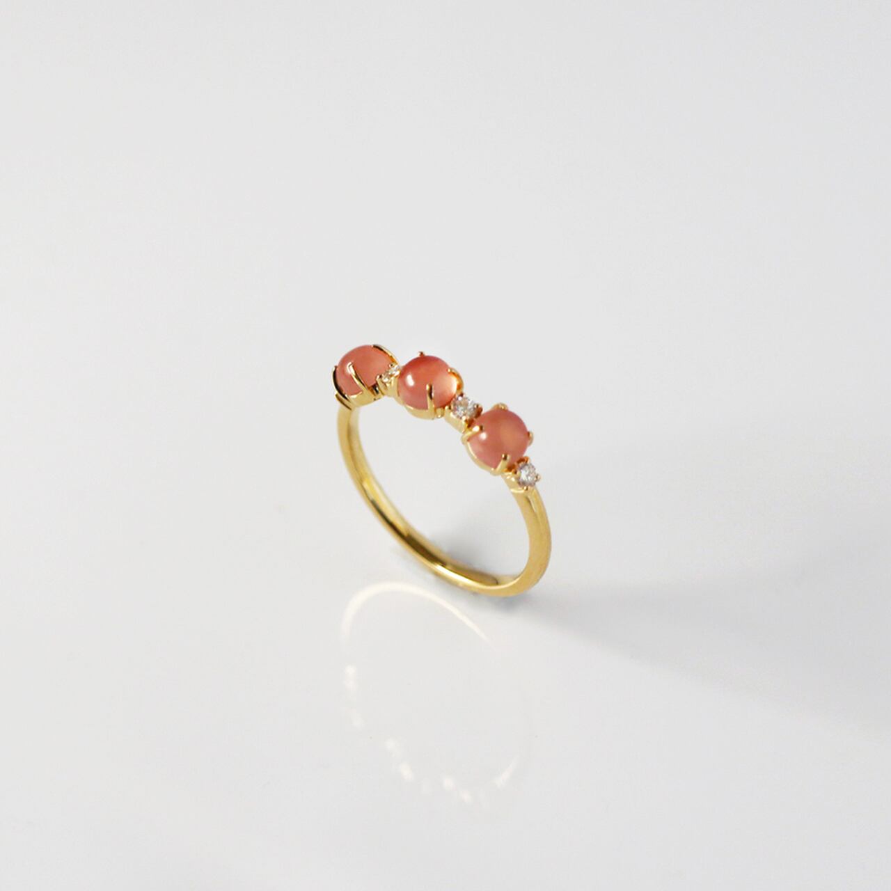 Rosy Drop / Ring (with Diamond)