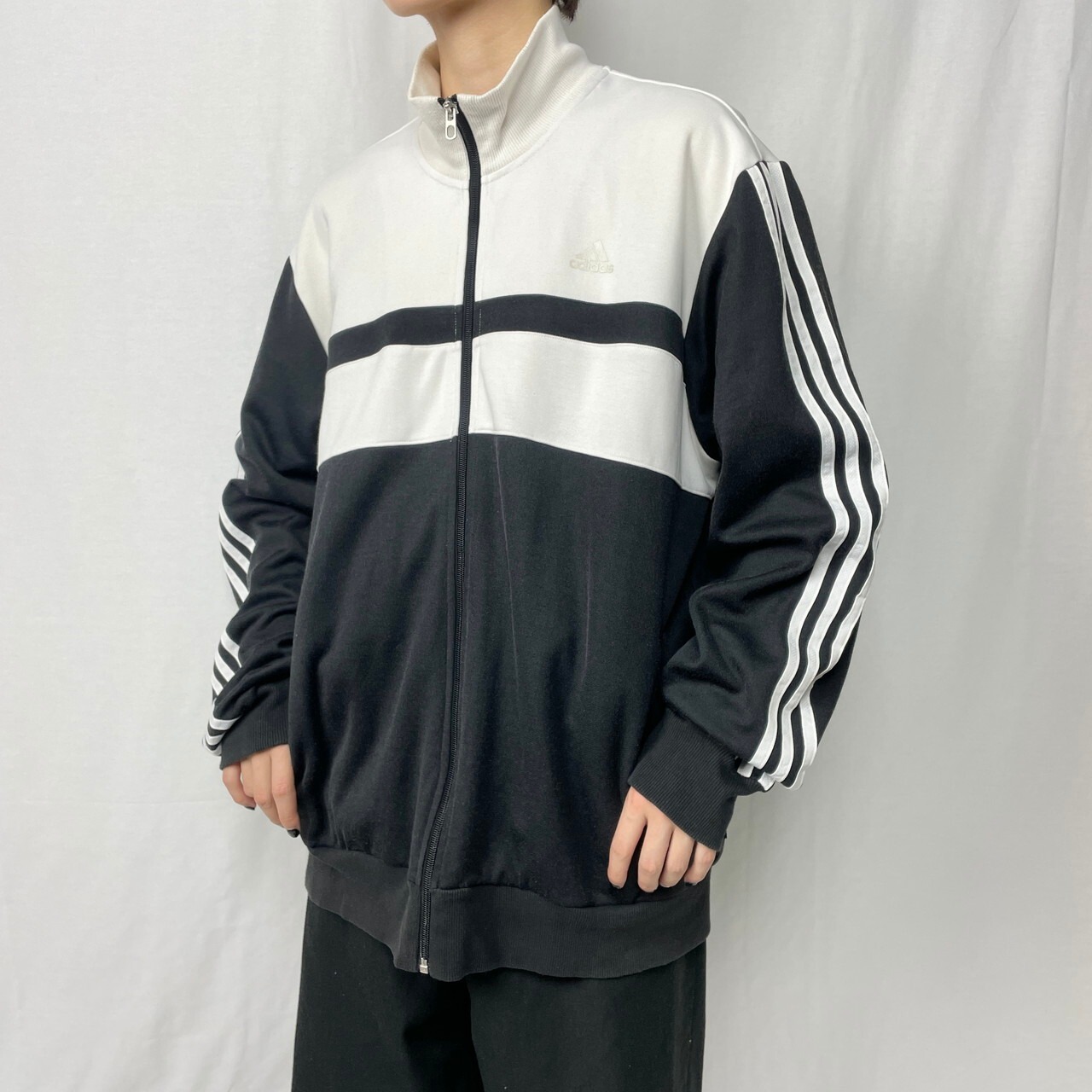 00年代 adidas アディダス パフォーマンスロゴ ジャージ トラック 