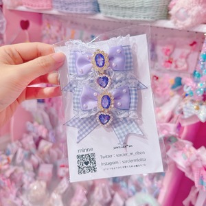 【E10】3-15ツインヘアクリップ