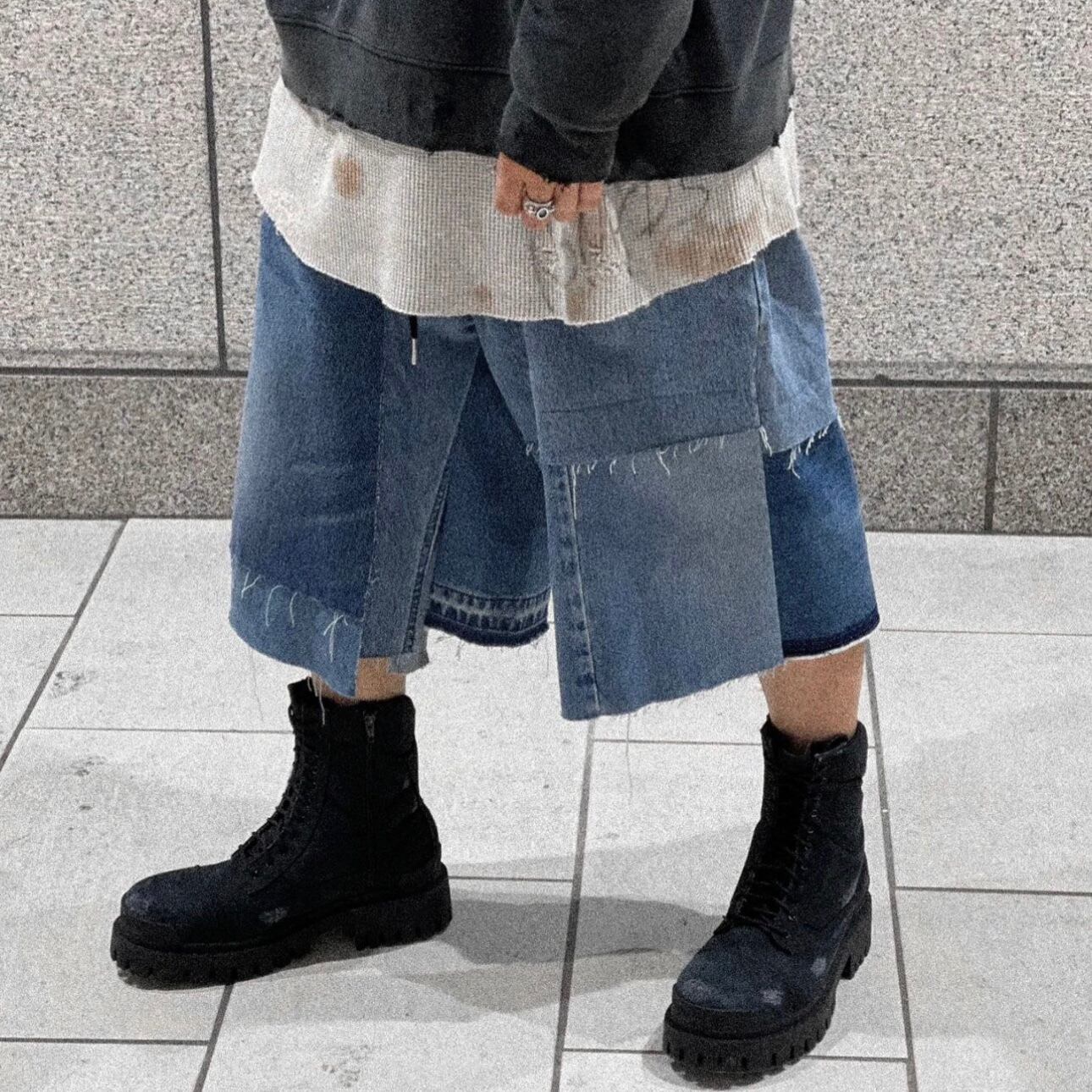 ZAC VARGAS】denim short pants(2色展開) | AYIN