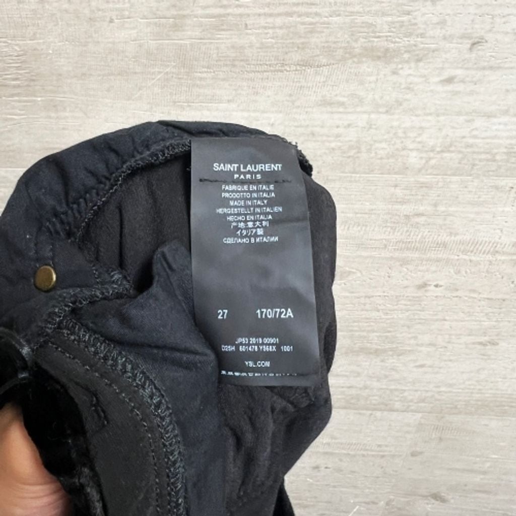 SAINT LAURENT サンローラン 601478 Y568X 20SS ベルベットスキニー
