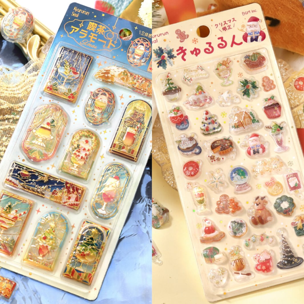 【韓国】MANETメモ【個人作家】海外メモ バラ売り クリスマス 完売品 レア 2026クリスマス限定」きゅるるんシール BGM | Jewelie
