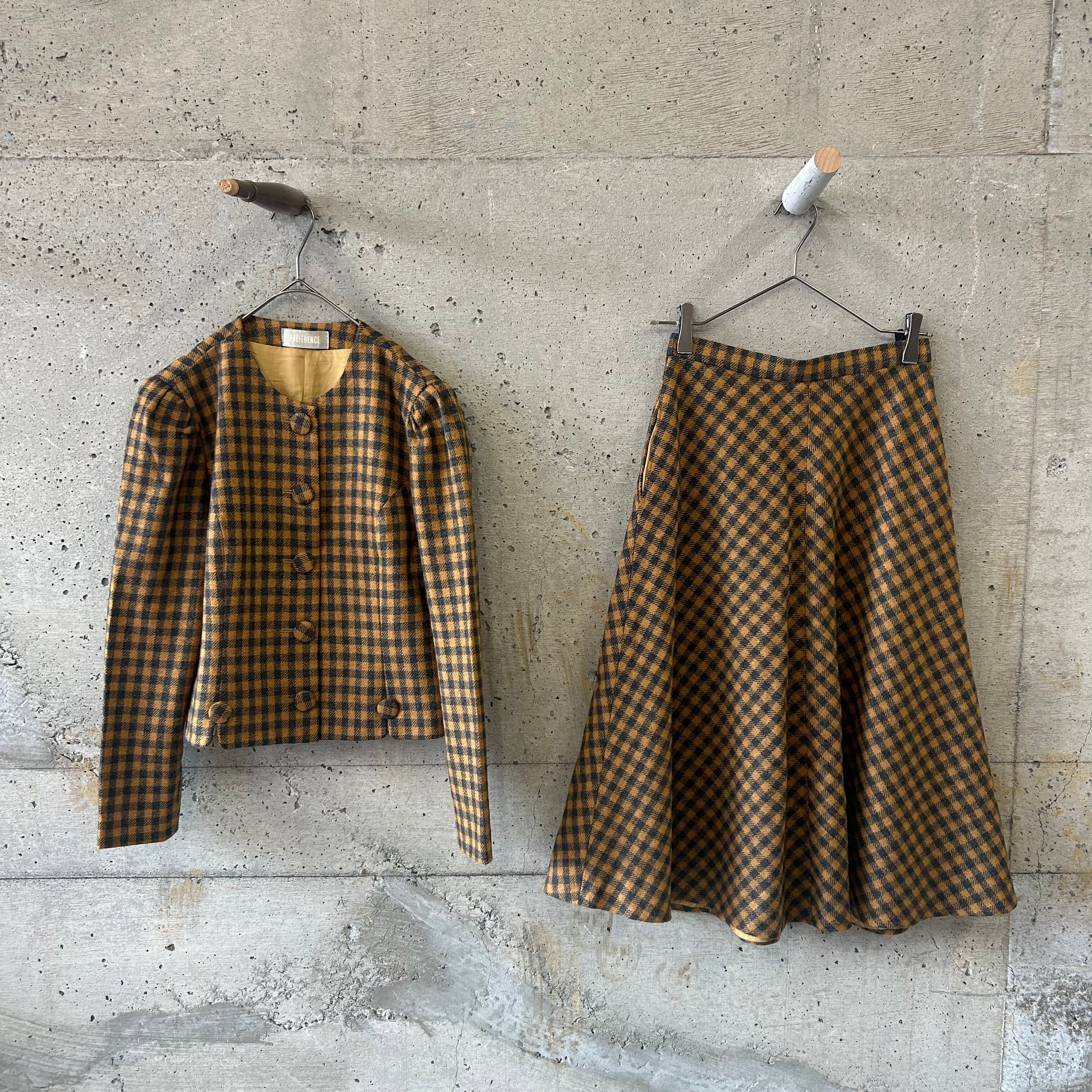 Gingham check set up