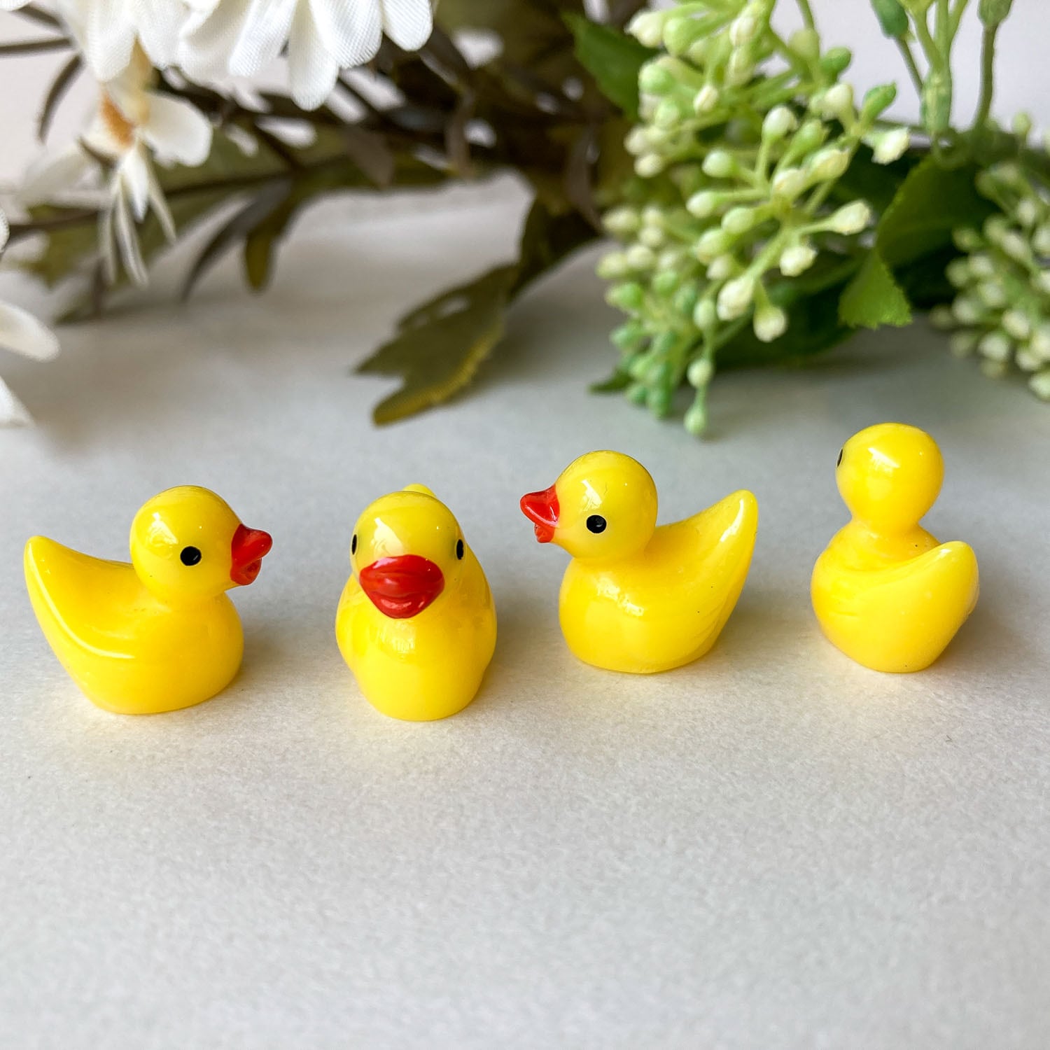 立体アヒルのデコパーツパック（4p） | Dua-アクセサリーパーツショップ