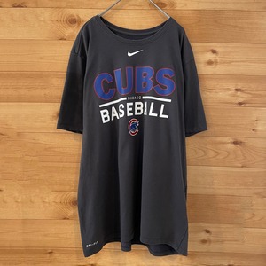【NIKE】MLB シカゴカブス Tシャツ ナイキ DRYFIT XL メジャーリーグ ベースボール us古着 アメリカ古着