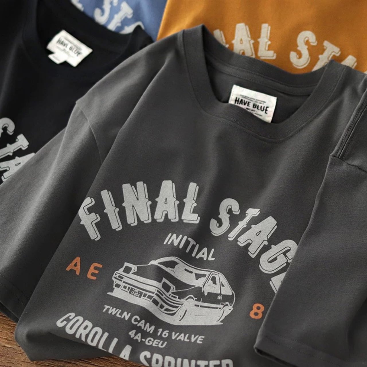 クルーネックプリント レギュラーフィット Tシャツ 00208