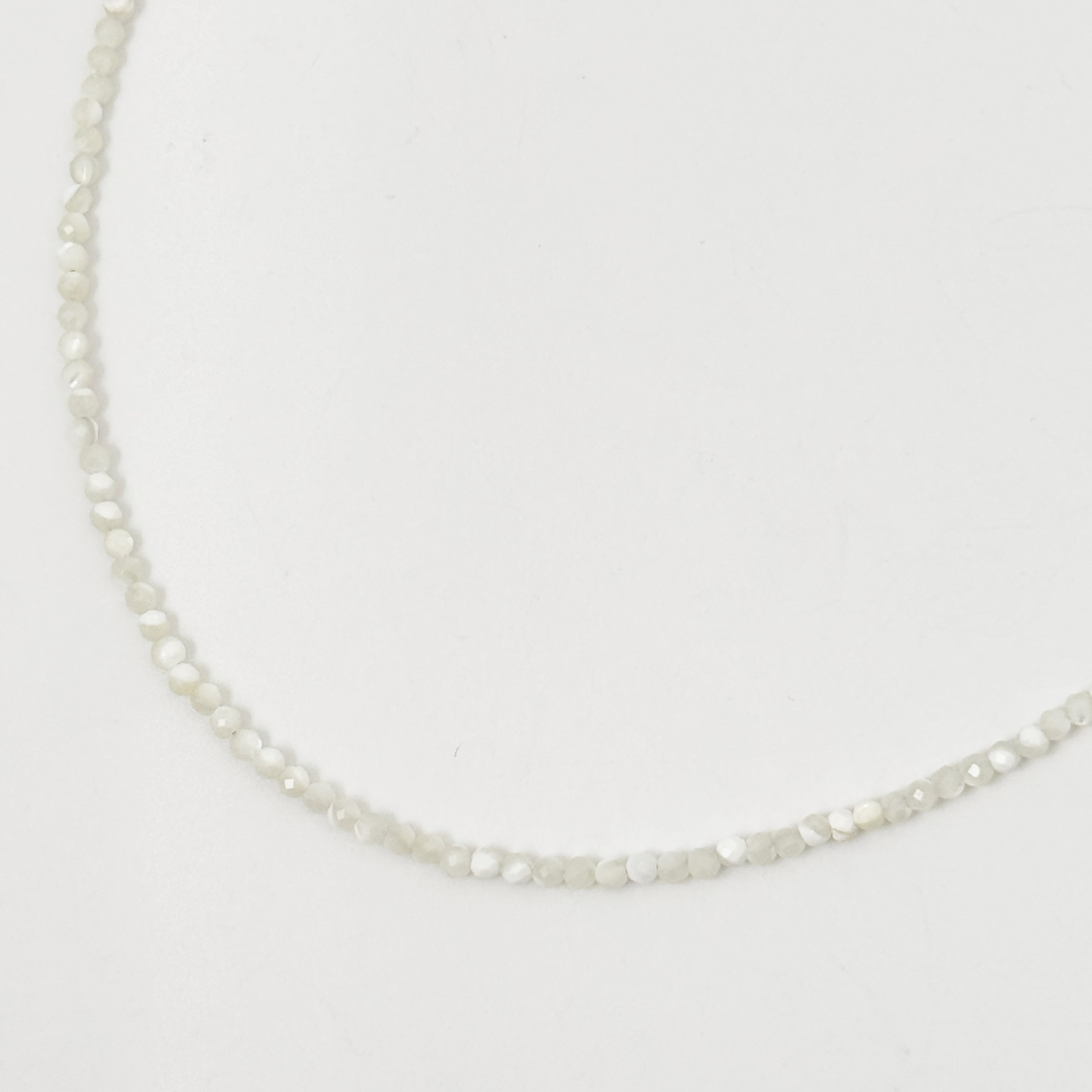 Lagoon Original ホワイト シェル 一連 ネックレス 2mm 40/45/50cm