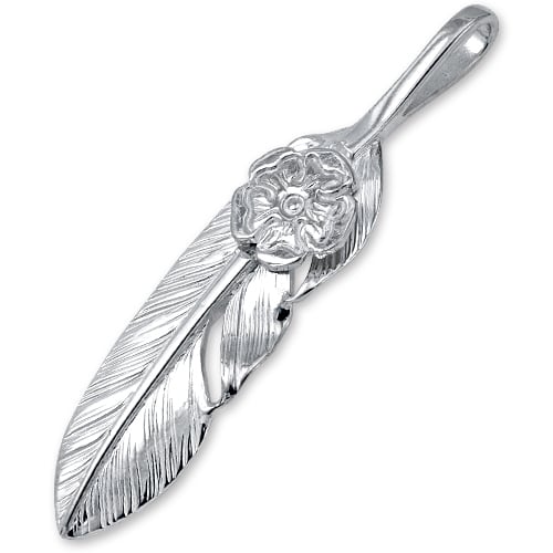 鷲見太郎 Pendant ペンダント】Sフェザーペンダント01 w/Sフラワー