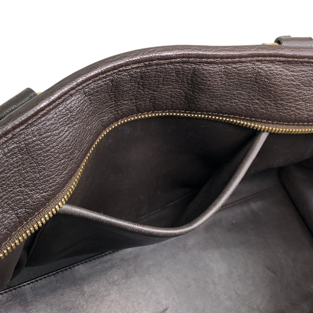 LOEWE ロエベ アマソナ36 ハンドバッグ ダークブラウン アナグラム レザー ボストンバッグ vintage ヴィンテージ オールド ihmrwb