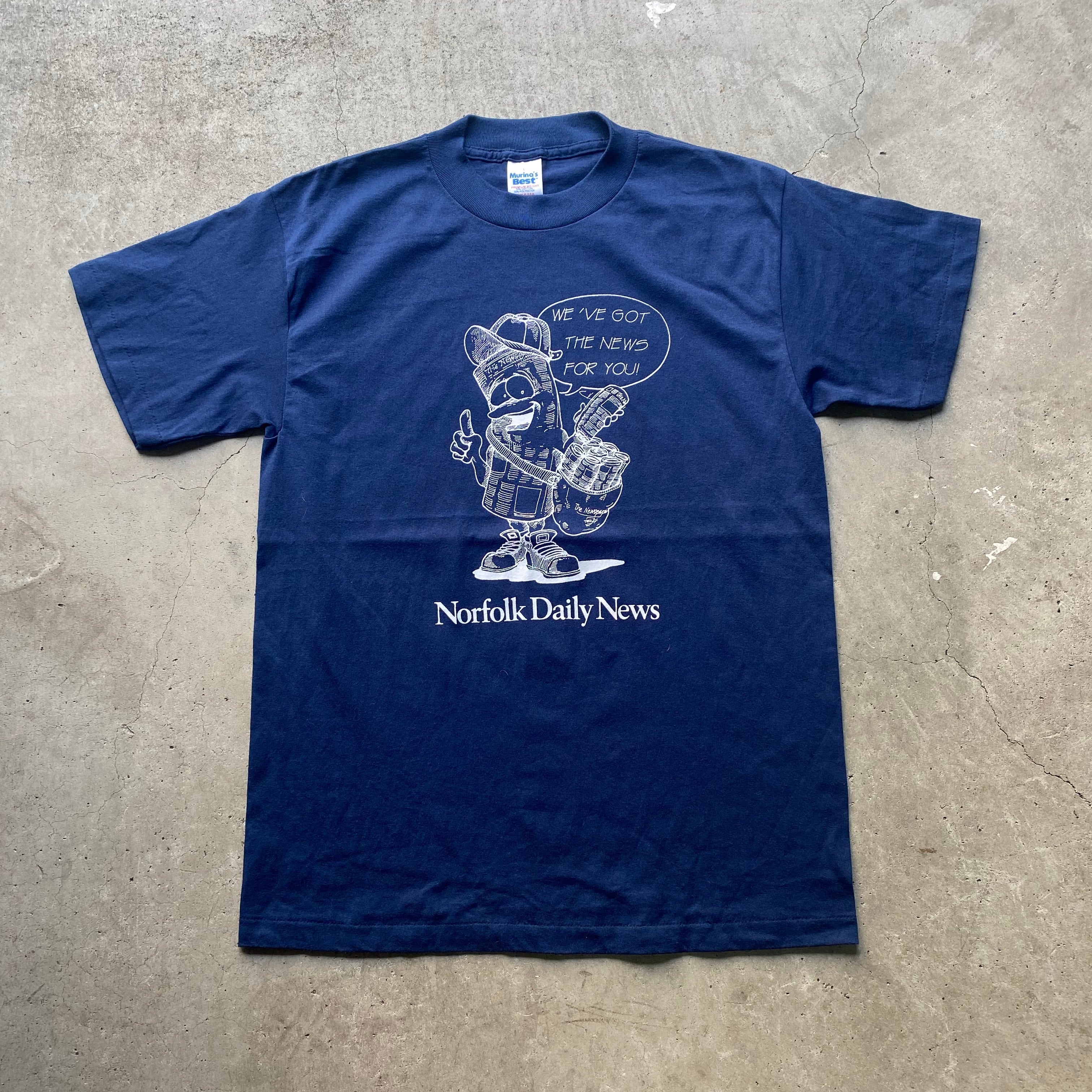 90年代 Norfolk Daily News プリントTシャツ ヴィンテージ メンズL 古着【Tシャツ】【SA2204】 | cave 古着