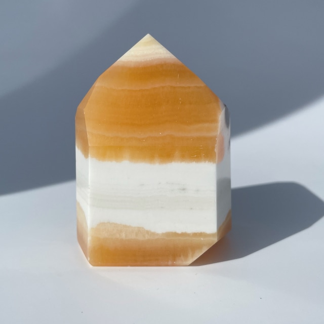 オレンジカルサイト タワー型15◇ Orange Calcite ◇天然石・鉱物・パワーストーン