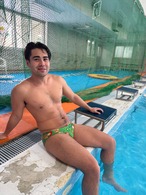 Delfina - INAN’s Vegetable Green Male Swim Brief