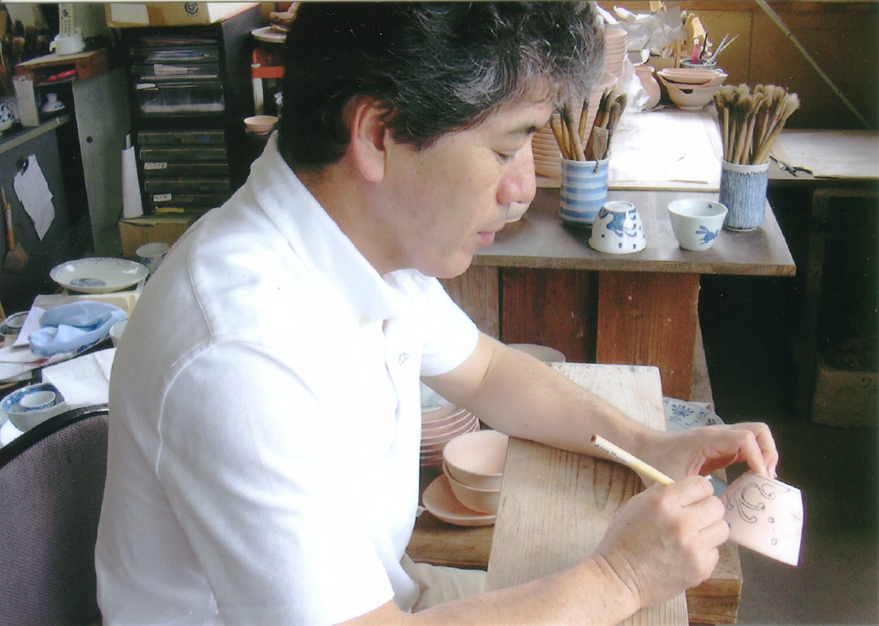 笹図 5寸皿 作：井手國博・与志郎窯（有田焼） | にっこう生活館