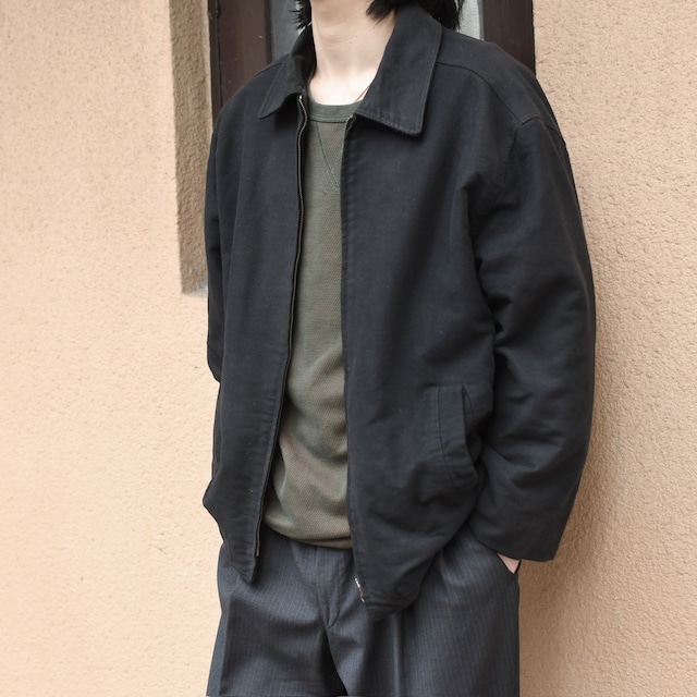 springfield black cotton twill jacket
