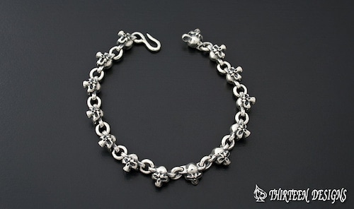 THIRTEENDESIGNS サーティーンデザインズ KBS-1S TINY SKULL BRACELET