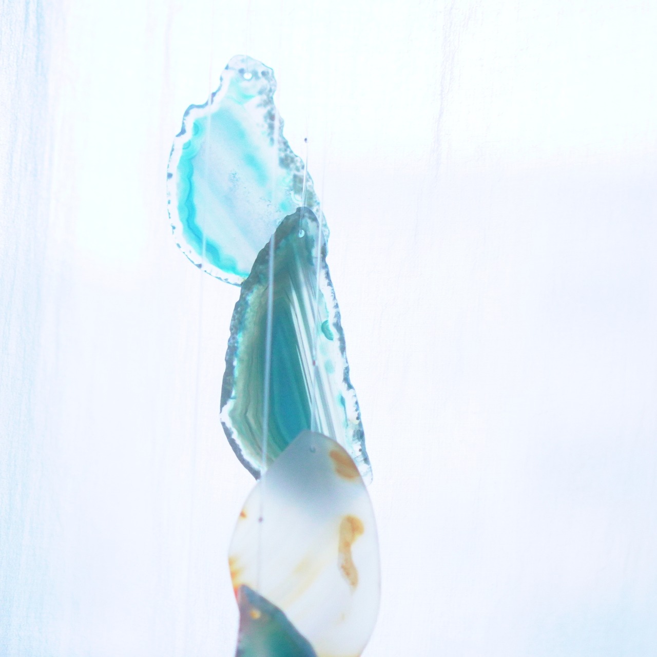 Sunny Beach 05 - アゲートヒーリングチャイム / Agate Sun Catcher Wind Chime 498