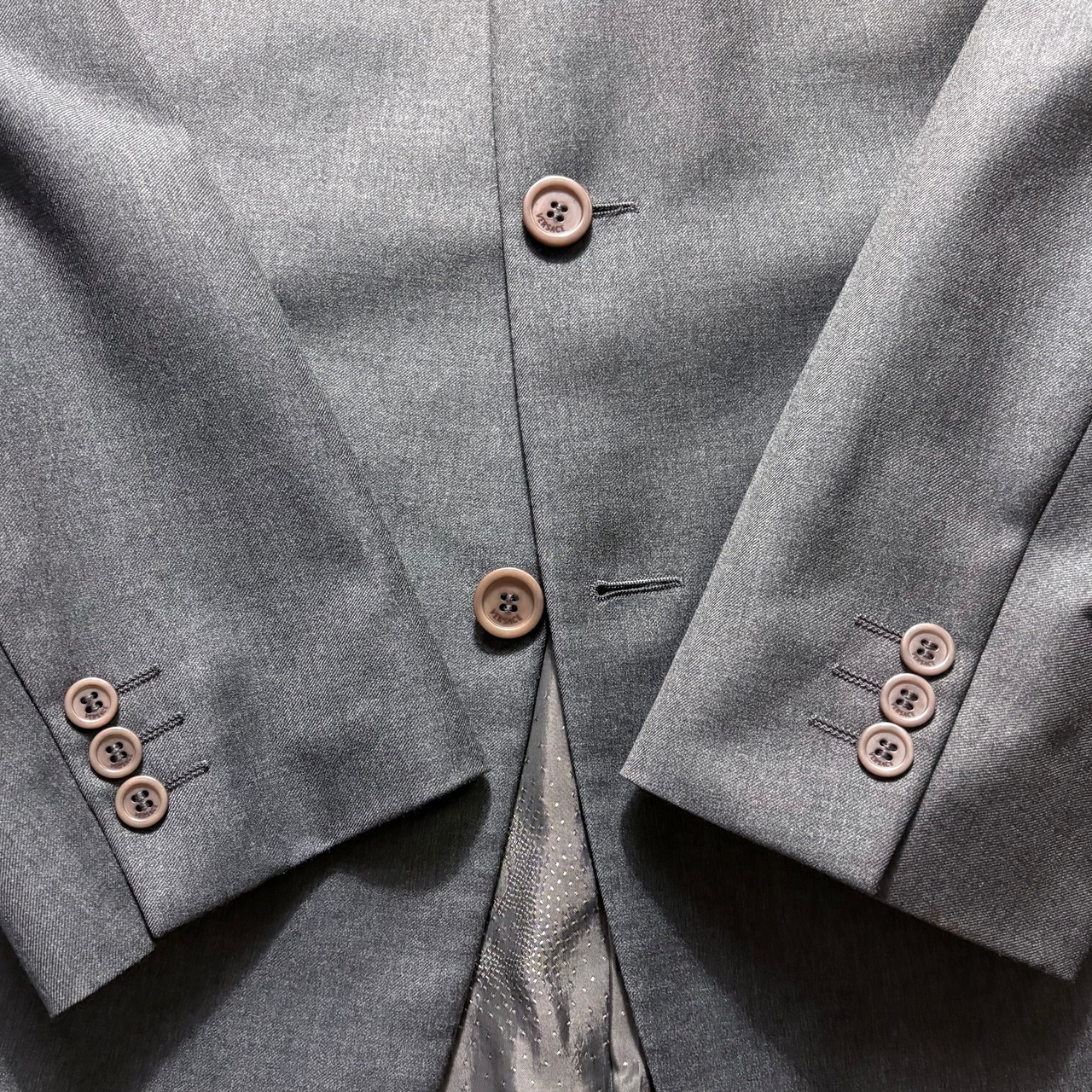 vintage GIANNI VERSACE gray set-up suits