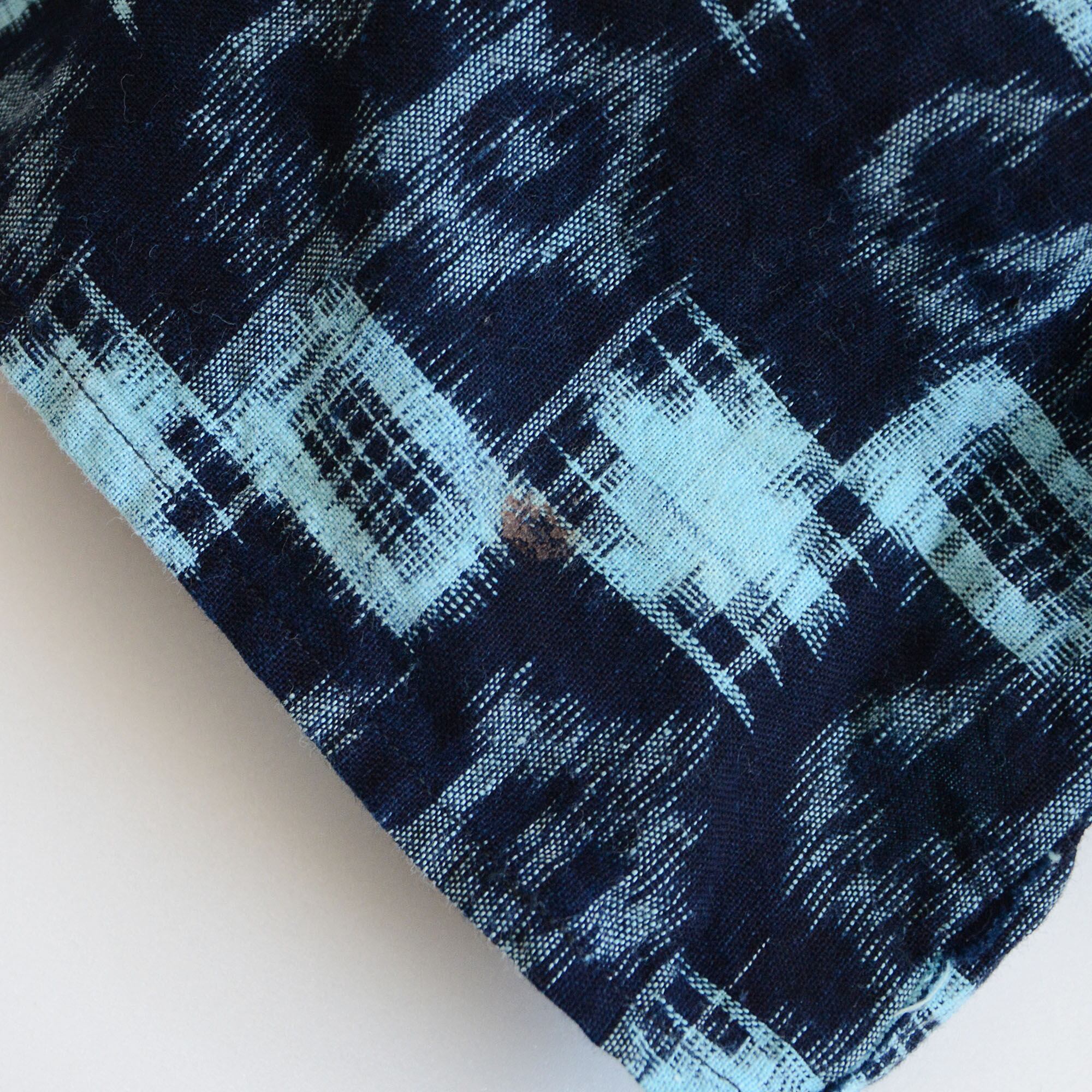 藍染古布＋絵絣古布＋古布色々 リメイクワンピース