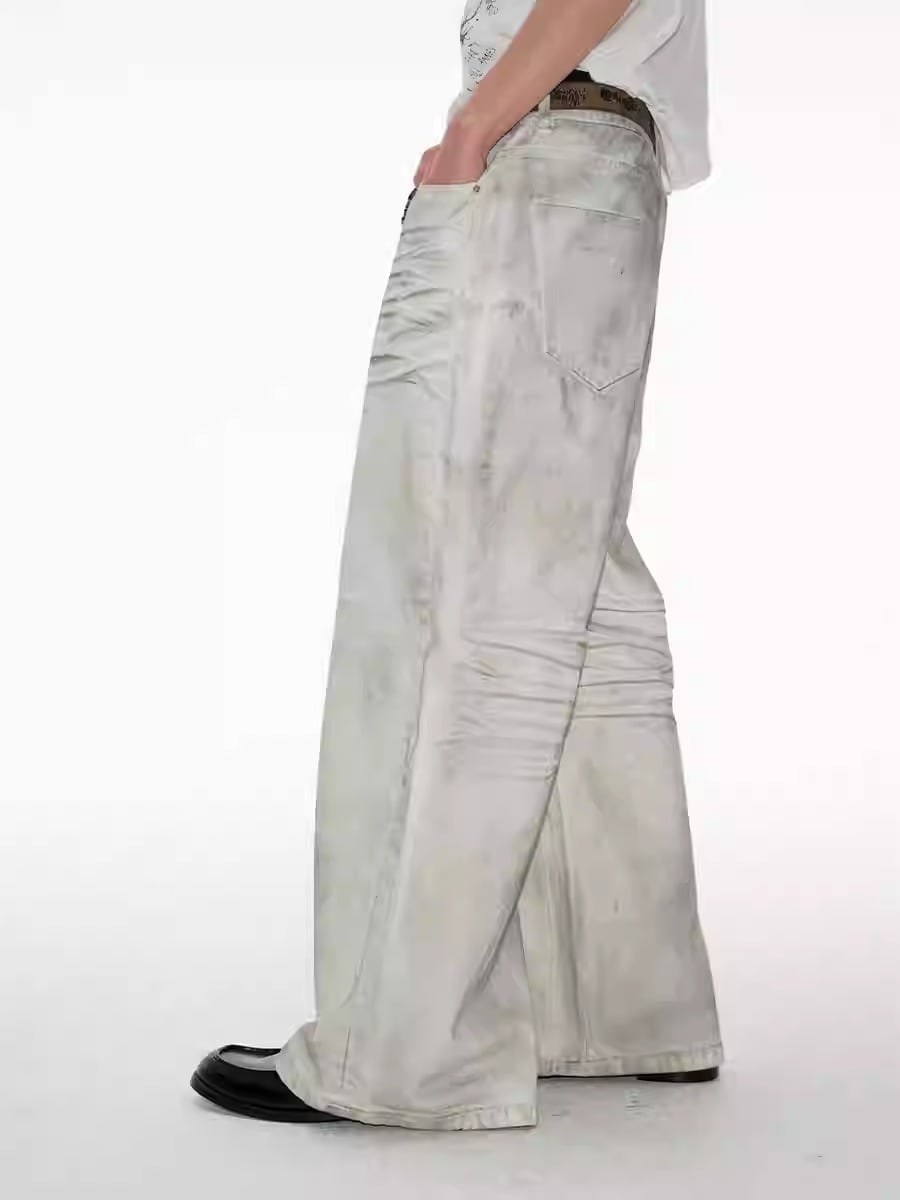 JCAESAR STUDIO Dirty White Denim | INVADER