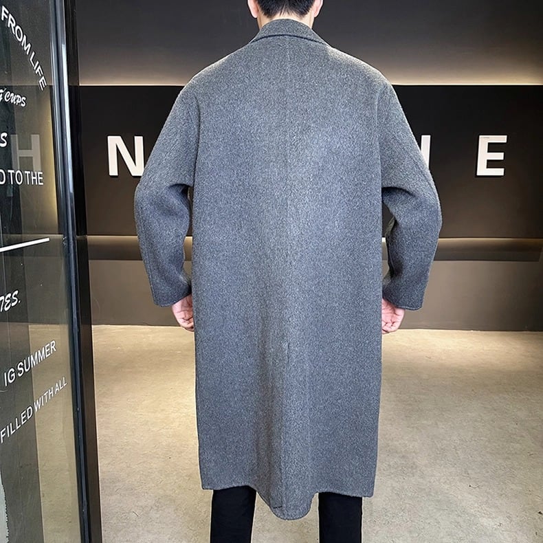 今季のロングコート】オーバーサイズ ウールライク ロングコート