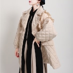 Double-breasted slim-fit cotton padded jacket(ME065)