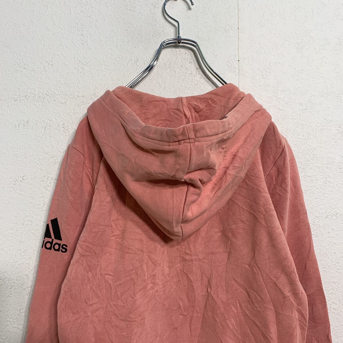 adidas ジップアップ スウェット パーカー ウィメンズ S くすみピンク