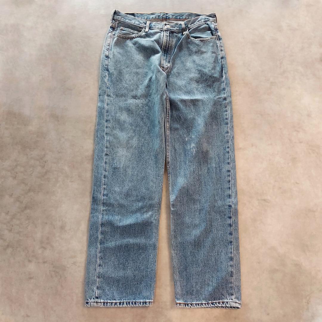 リーバイス550 Levis W35 ブルーデニム ボトム 青 古着 14986