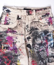 ペイントヴィンテージワイドパンツ　CQ-48044