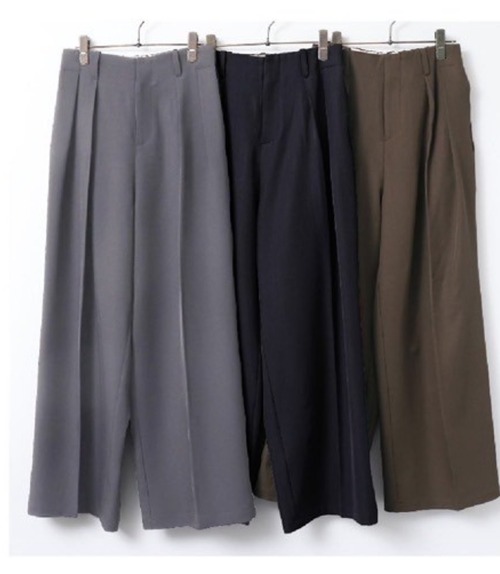 hunch　PLツイル タックパンツ　WFN5174