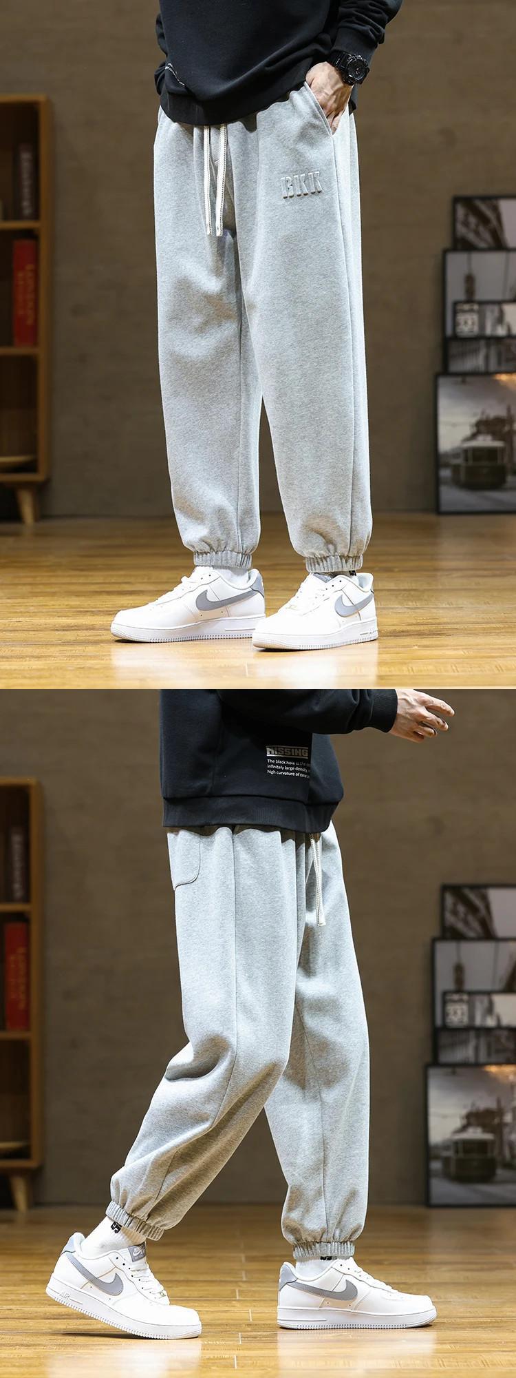 秋メンズスウェットパンツだぶだぶジョガーパンツヒップホップ