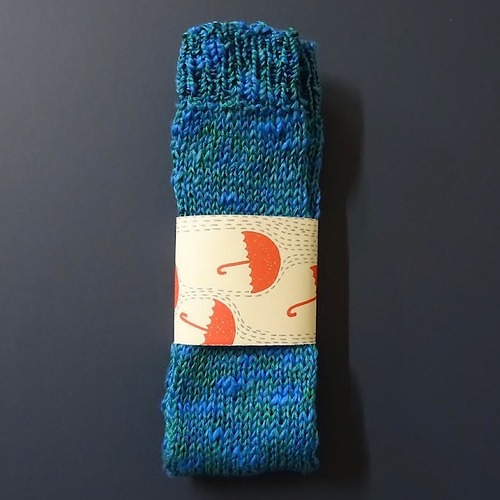シルク手編み　夏用靴下