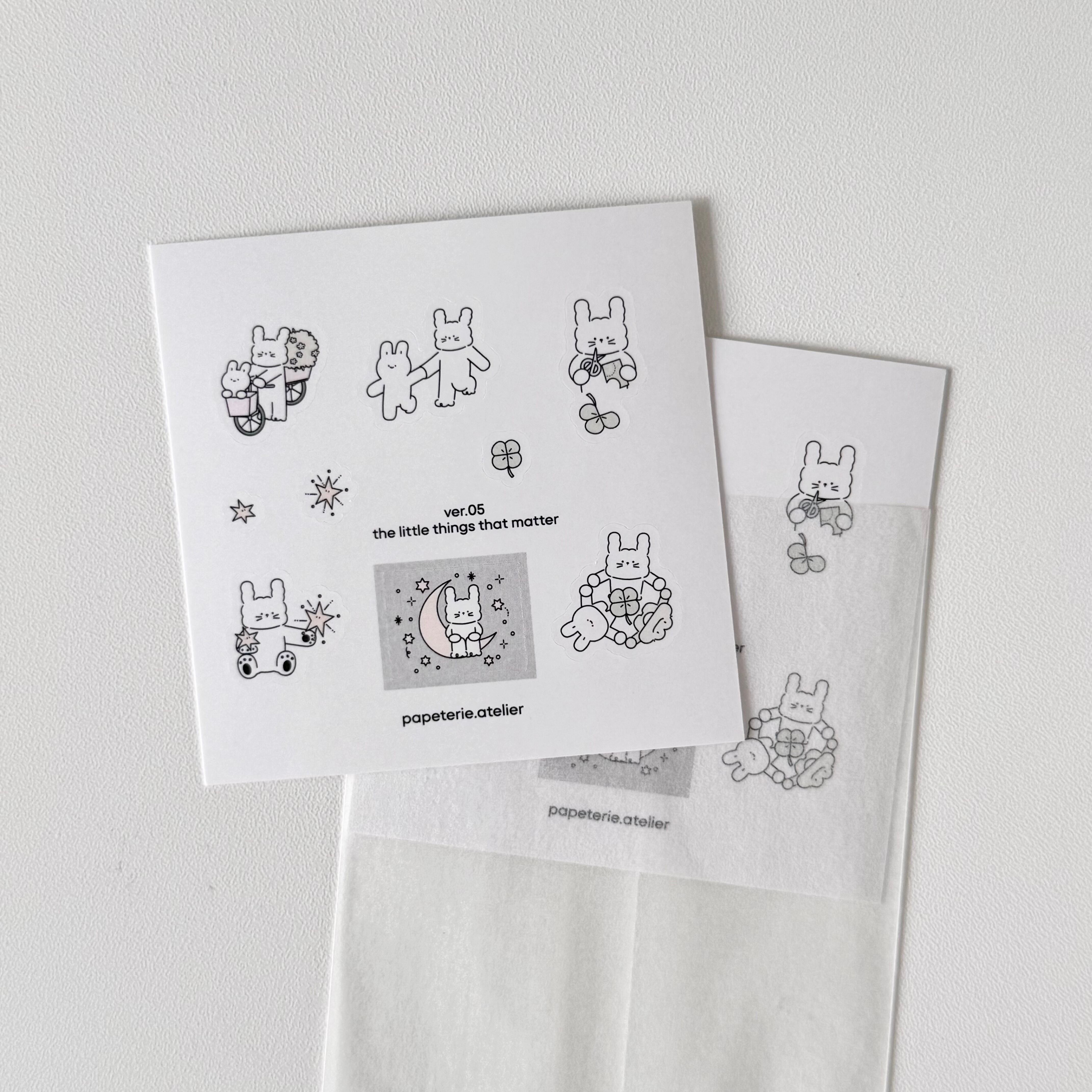 ★新作予約 papeterie.atelier 〔ver 05 sticker〕