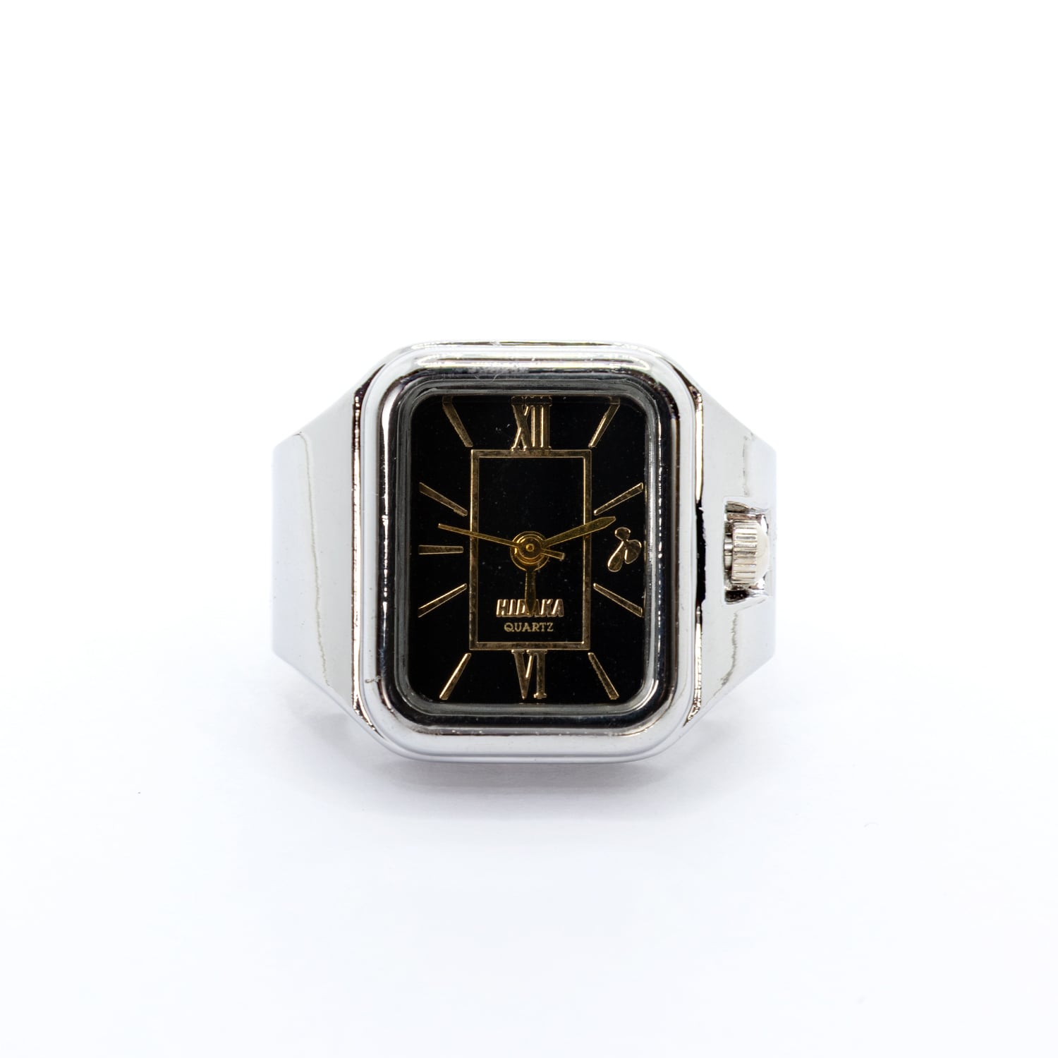 HIDAKA 26AW LEGACY RING WATCH (SILVER/BLACK)