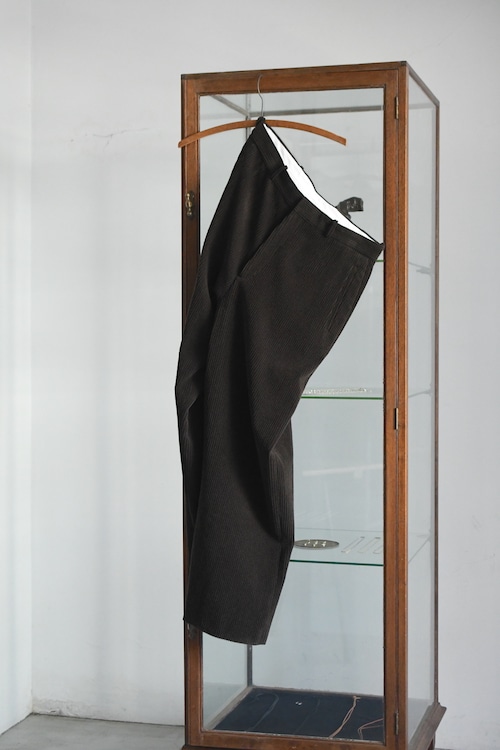 A.PRESSE / Wool Corduroy Wide Trousers (Brown)