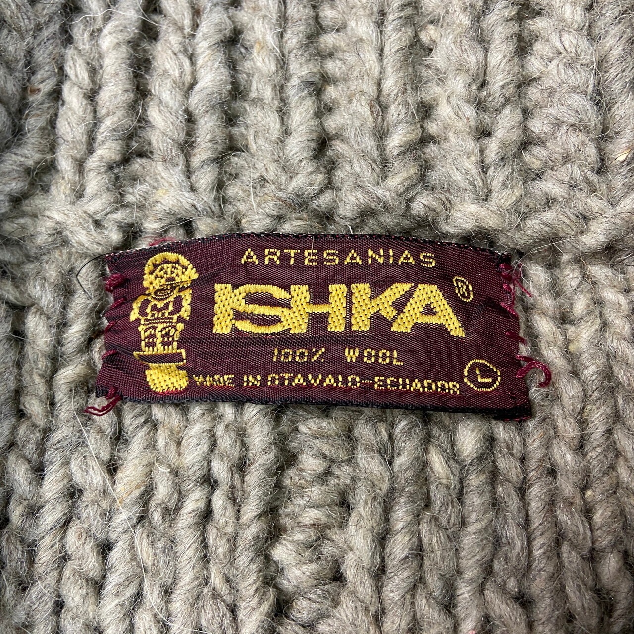 ISHKA エクアドルニット ハンドニット ウールニットセーター ニット 